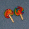 Dollhouse Miniature Lollipop, Set Of 3